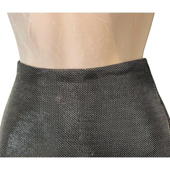 NEW XXI Gold Metallic Lurex Party Cocktail Pencil Skirt - Picture 4 of 7